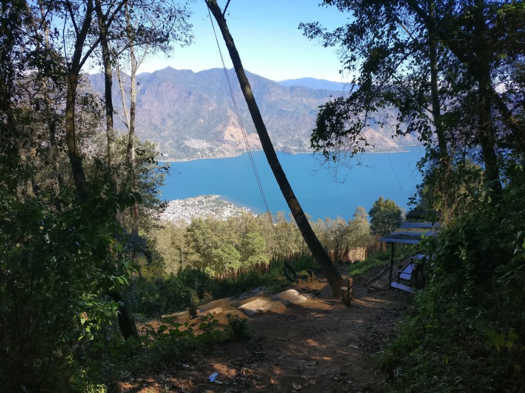 Tarzan Swing at San Pedro Volcano